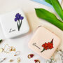 Birth Flower Travel Sized Jewellery Organiser, thumbnail 2 of 12