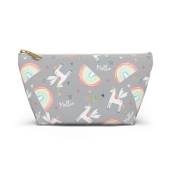 Children's Personalised Unicorn Wash Or Accessory Bag, 8 of 10