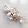 Rose Gold Floral Hair Comb, thumbnail 6 of 6