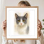 Personalised Watercolour Pet Portrait Custom Dog, Cat, Animal Art, thumbnail 2 of 6