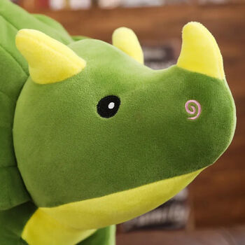 Triceratops Dinosaur Plush Soft Toy, 8 of 8