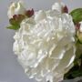 Artificial White Real Feel Peony, thumbnail 2 of 11