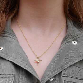 Hummingbird Necklace, Sterling Silver Or Gold Plated, 4 of 10