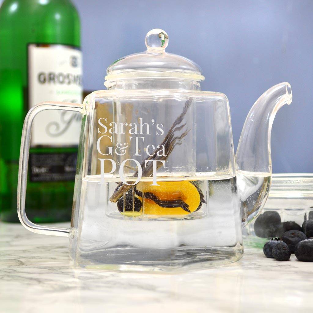 Personalised Gin And Tonic Teapot By Gifts Online4 U