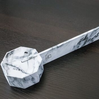 Octagon One Desk Lamp White Marble, 5 of 7