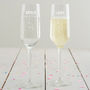 Personalised 'Queen Of Bubbles' Champagne Flute, thumbnail 3 of 7