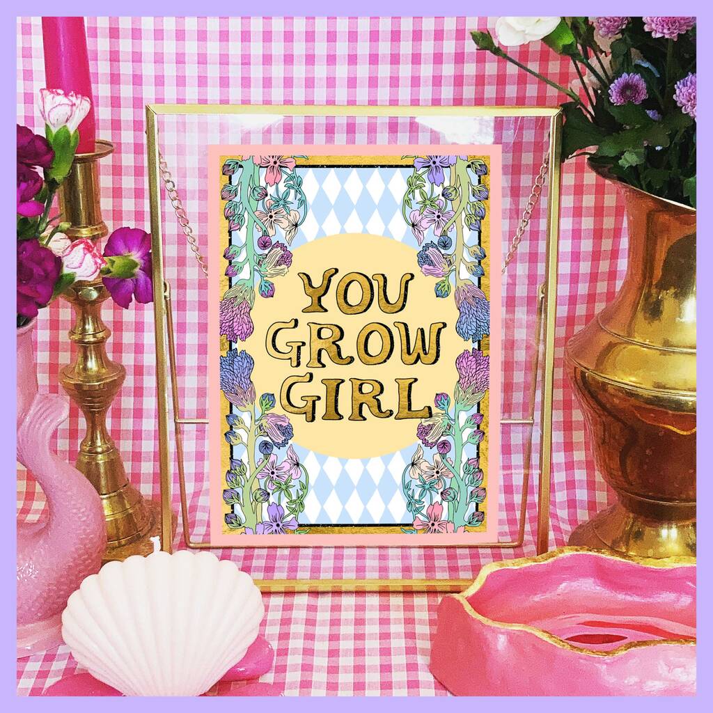You Grow Girl Print, 1 of 4
