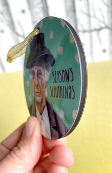 Miss Marple Christmas Bauble, Murder Mystery Decoration, 2 of 5