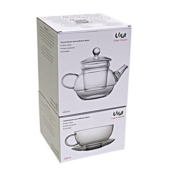 Una Teapot For One 450ml With Cup, 4 of 5