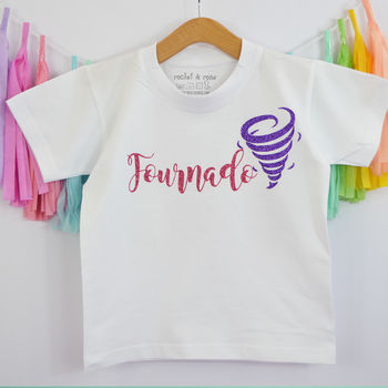 'Fournado' Four Birthday T Shirt, 2 of 5