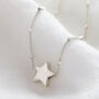 Sterling Silver Star Bead Necklace, thumbnail 3 of 7
