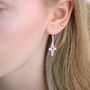 Design Your Own Sterling Silver Charm Drop Earrings, thumbnail 1 of 6