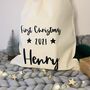 Personalised Baby's First Christmas 2024 Eve Sack, thumbnail 3 of 5