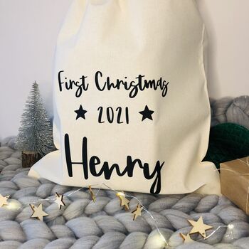 Personalised Baby's First Christmas 2024 Eve Sack, 3 of 5