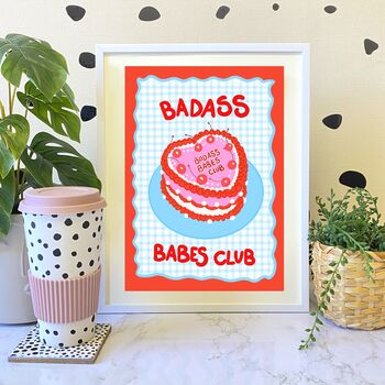 Badass Babes Club Motivational Print, 6 of 6