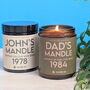 Personalised Funny Men's Scented Vegan Candle, thumbnail 1 of 5