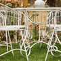 Vintage Cream Two Person Garden Bistro Set, thumbnail 7 of 9