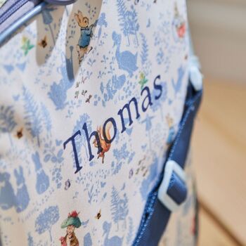 Personalised Blue Peter Rabbit Lunch Bag, 2 of 5