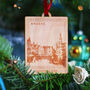 Wooden Christmas Travel Memories Personalised Bauble, thumbnail 1 of 10