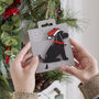 Black Cocker Spaniel Dog Christmas Decoration Personalisation Available, thumbnail 4 of 6