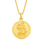 Personalised Gold Plated Sterling Silver St Christopher Pendant Necklace, thumbnail 6 of 11