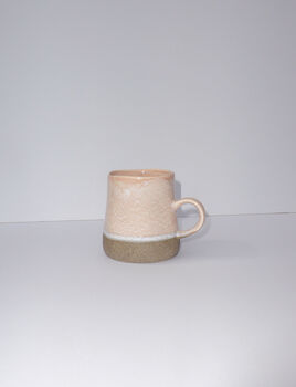 Pink Glazed Speckled Ceramic Mug With Stoneware Base, 3 of 6