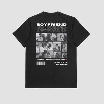 Personalised 11 Photos Boyfriend / Girlfriend T Shirt, 7 of 12