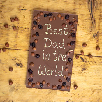 Father's Day Fruit And Nut Chocolate Slab, 2 of 2