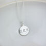 Sterling Silver Small Personalised St Christopher Pendant, thumbnail 3 of 5