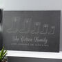 Personalised Welly Boot Family Slate Board, thumbnail 1 of 5