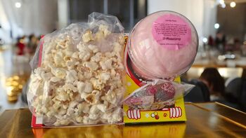 Children's Maze Graze Box, Candy Floss, Popcorn, Sweets Pamper Night, 2 of 4