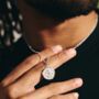Classic St Christopher Necklace Sterling Silver 18mm, thumbnail 1 of 9