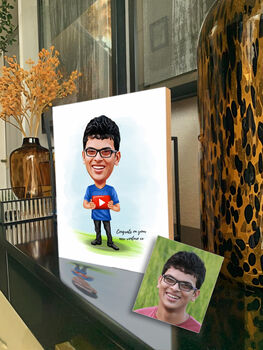 Personalised Portrait Caricature Style, 9 of 10