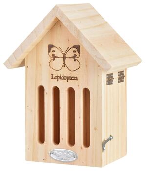 Fsc® Wooden Butterfly House Garden Wildlife Habitat, 3 of 3