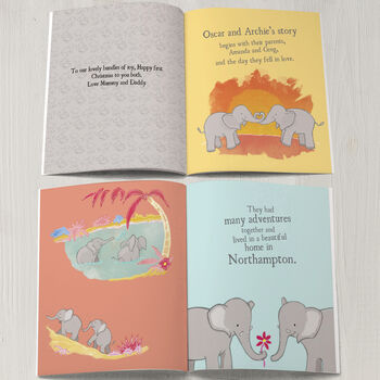 Personalised Twins Story Book, 2 of 8