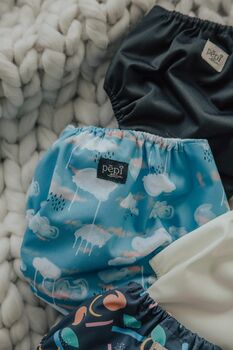 'Fluffy Clouds' Modern Cloth Nappy By Pēpi Collection, 10 of 12