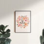 'Vibin And Thrivin' Positive Quote Art Print, thumbnail 2 of 4