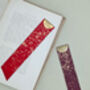 Personalised Festive Keepsake Leather Bookmark, thumbnail 3 of 6