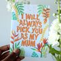 Plantable Tropical Flowers Mother's Day Card, thumbnail 1 of 3