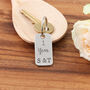 1st Anniversary Couples Gift Milestone Year Keyring, thumbnail 4 of 8