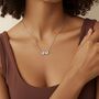 Women's Silver Butterfly Pendant Necklace, Symbol Of Transformation And Luck, Everyday Layering Jewellery, thumbnail 4 of 5