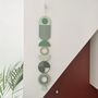 Green And Grey Wall Hanging Green Decor Geometric Art, thumbnail 4 of 5