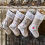 Personalised Grey Christmas Stocking Collection, thumbnail 1 of 6