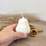 White Halloween Pumpkin Decoration Candle, thumbnail 7 of 8