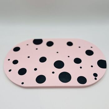 Pink Dots Oval Tray, 2 of 7