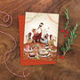 Pack Of Twelve Festive Scene Christmas Cards, thumbnail 3 of 10