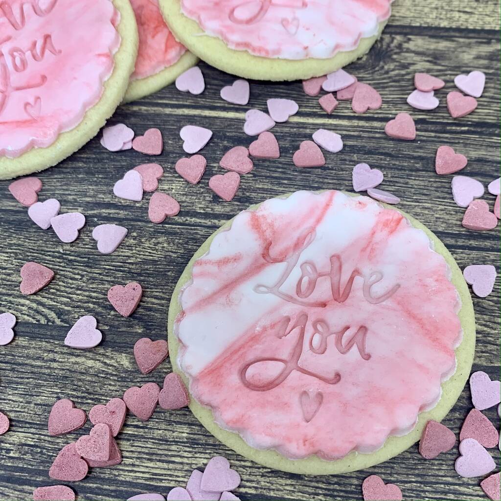 Love You Marbled Biscuit Gift Box, 1 of 5