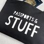 Personalised Passports And Stuff Travel Documents Pouch, thumbnail 2 of 4