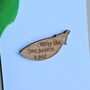 'Two Peas In A Pod' Wooden Token And Card, thumbnail 2 of 2