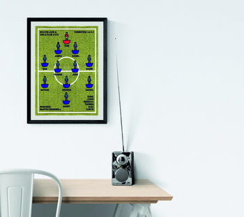Framed 'Favourite Football Team' Print: Striped Kit, 5 of 6